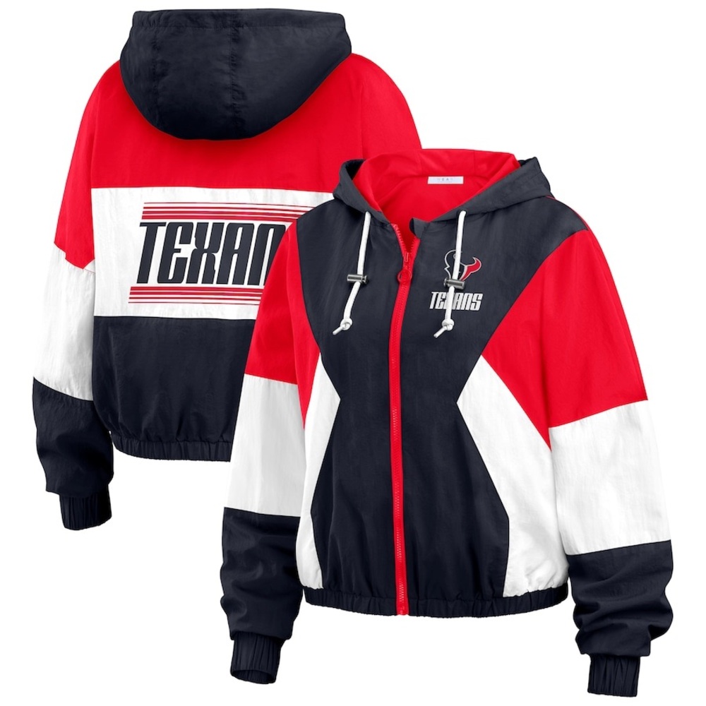 Texans Colorblock Windbreaker Jacket